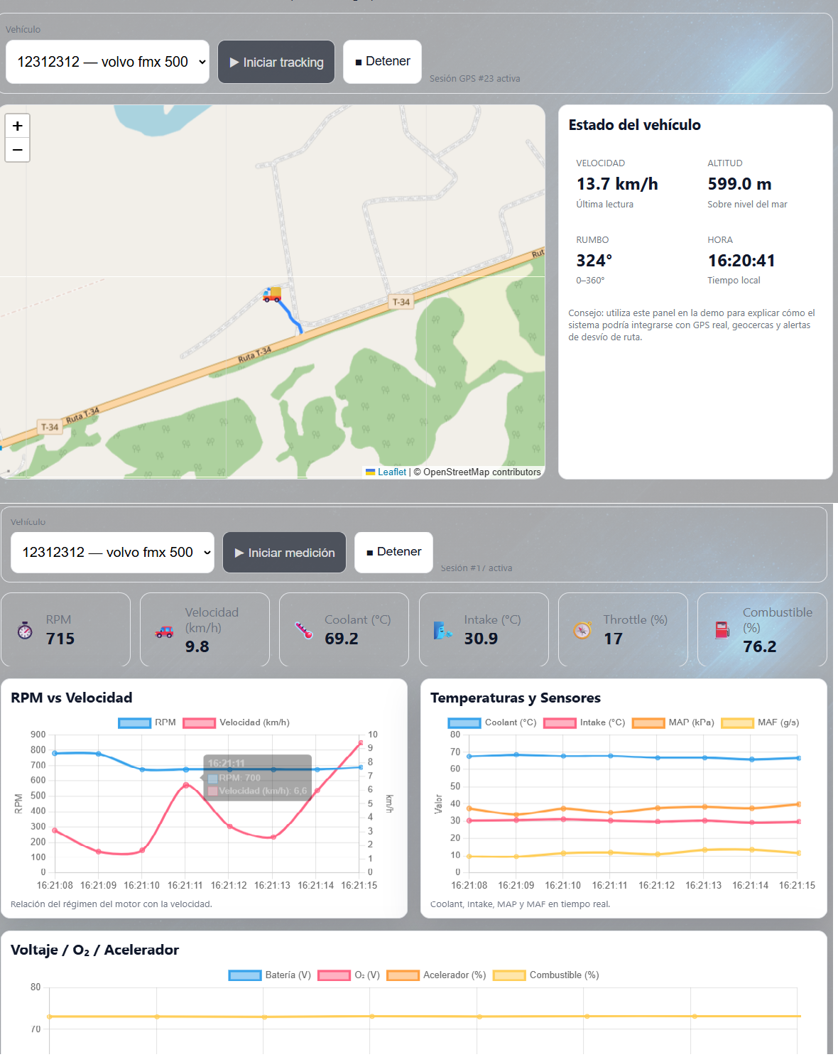 Salud Camión y Conductor
